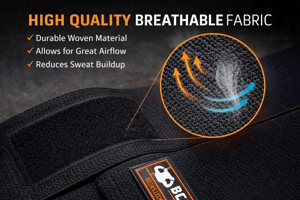 BEASTOX Wrist Wraps for Gym & Powerlifting | Heavy Duty Wrist Support Wraps for Heavy Lifting | Adjustable Compression for Training