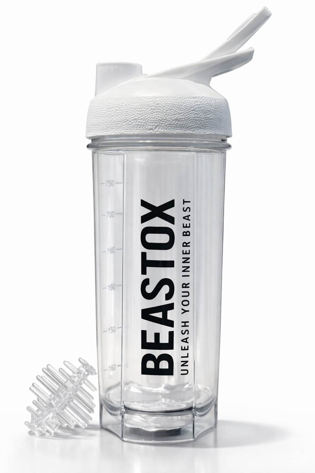 Beastox Premium Protein Shaker Bottle – 800ml / 27oz Leak-Proof Gym Shaker with Mixing Ball, BPA-Free & Dishwasher Safe