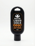 BEASTOX Liquid Chalk 50ml bottle with bold black and orange design, ideal for weightlifting and fitness grip enhancement.