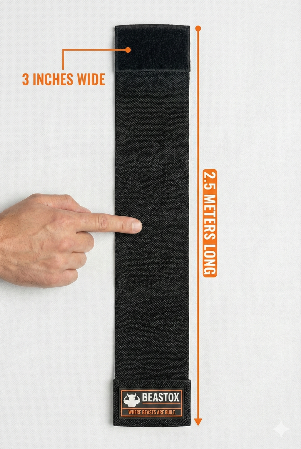 BEASTOX Knee Support Straps – Heavy-Duty Compression for Stability, Strength & Joint Protection