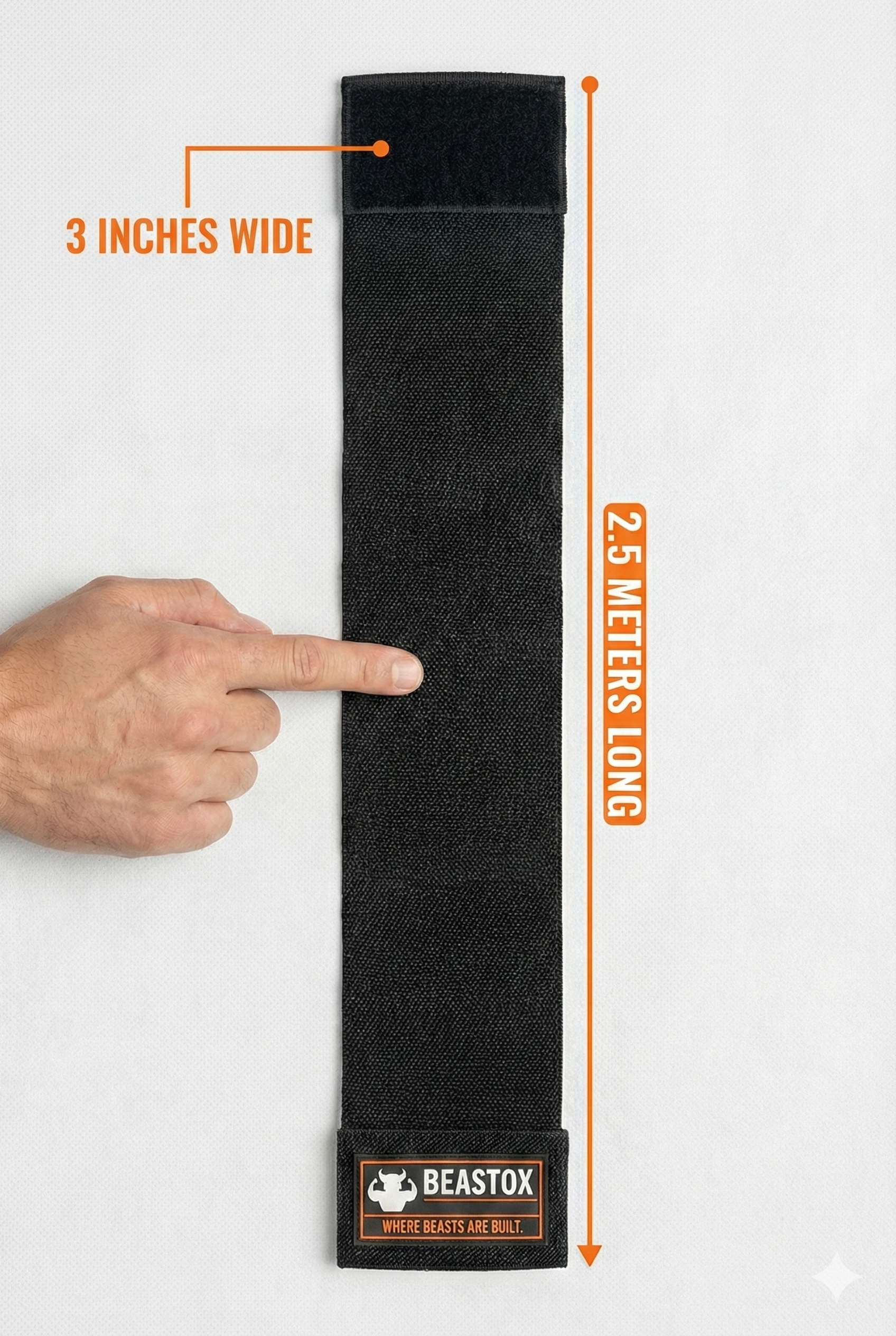 BEASTOX Knee Support Straps – Heavy-Duty Compression for Stability, Strength & Joint Protection